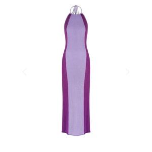 Monica Maxi Purple Knit Dress